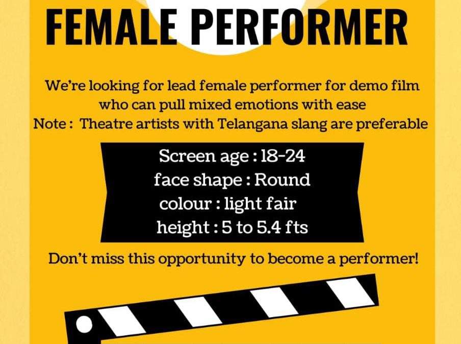 Looking for Female Performer for Demo Film