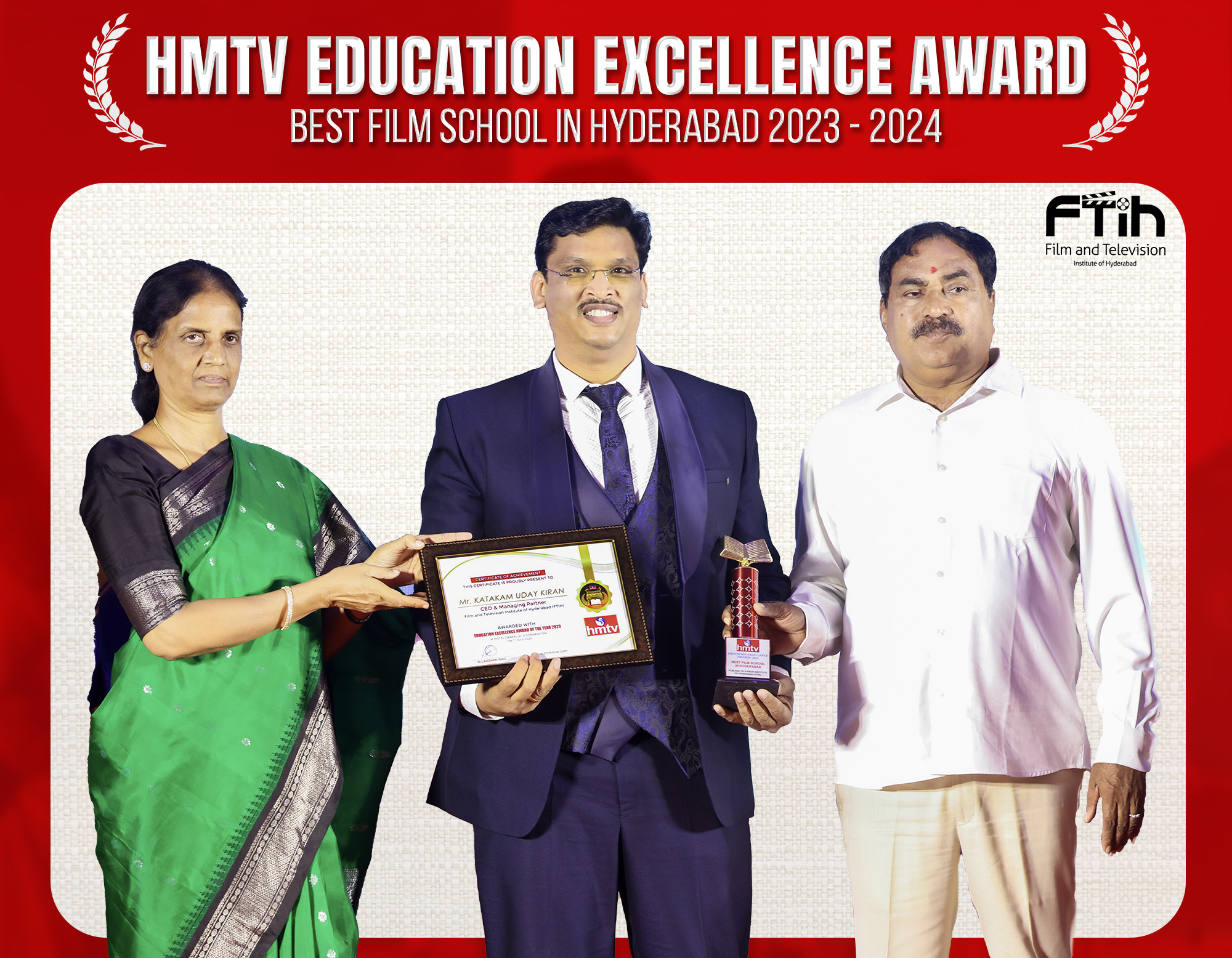 Education Excellence Awards-2023 thumbnail: A group of diverse individuals holding awards, representing the recognition of excellence in the education sector of Telugu-speaking states